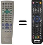 Télécommande équivalente Sharp DV600S