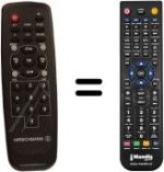 Mando a distancia equivalente HVS53545