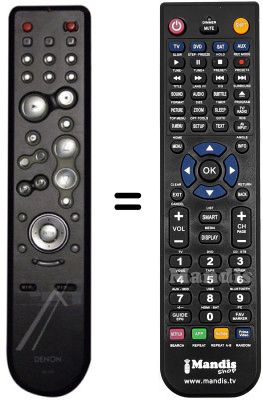 Mando a distancia equivalente Denon RC-1117