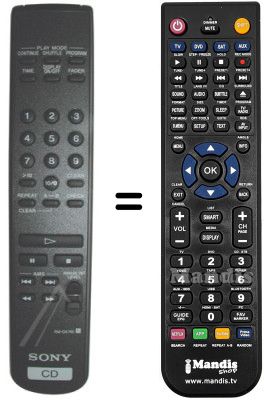 Replacement remote control RM-DX740 Replacement remote control RM-DX740