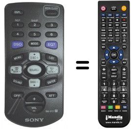 Replacement remote control RMX117 Replacement remote control RMX117