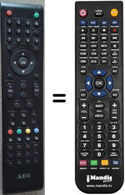 Replacement remote control Aeg CTV2206
