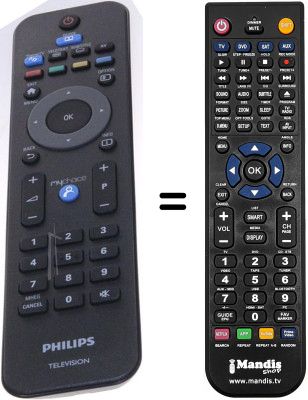 Télécommande équivalente Philips 32HFL3233D / 10