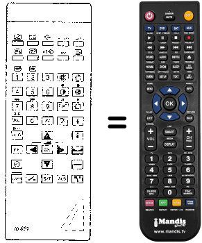 Replacement remote control TP 661 Replacement remote control TP 661