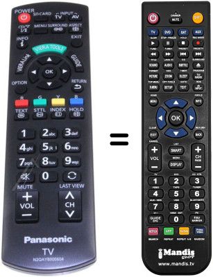 Mando a distancia equivalente N2QAYB000604