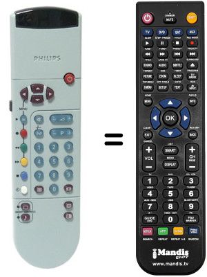 Mando a distancia equivalente Philips ML329523 Mando a distancia equivalente Philips ML329523