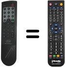 Replacement remote control Pace MSS200