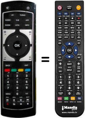 Replacement remote control Zodiac ZDT9000 MHP HD