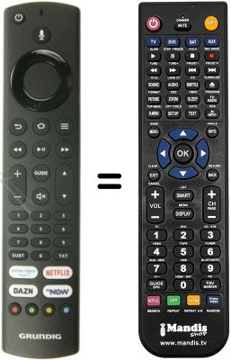 Mando a distancia equivalente HVS57088