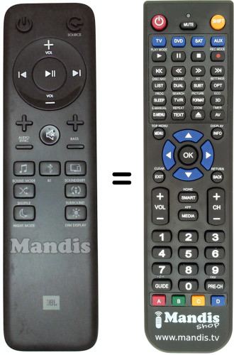 jbl soundbar remote