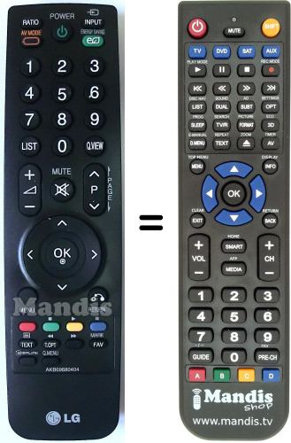 Replacement Remote Control for TV AKB69680404 
