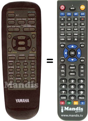 Mando a distancia equivalente Yamaha DVD-S795