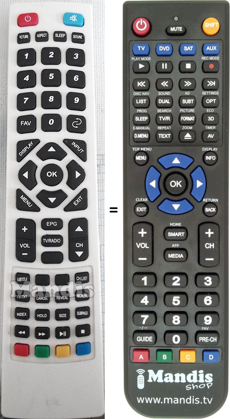 Replacement remote control ok. OLE 22450