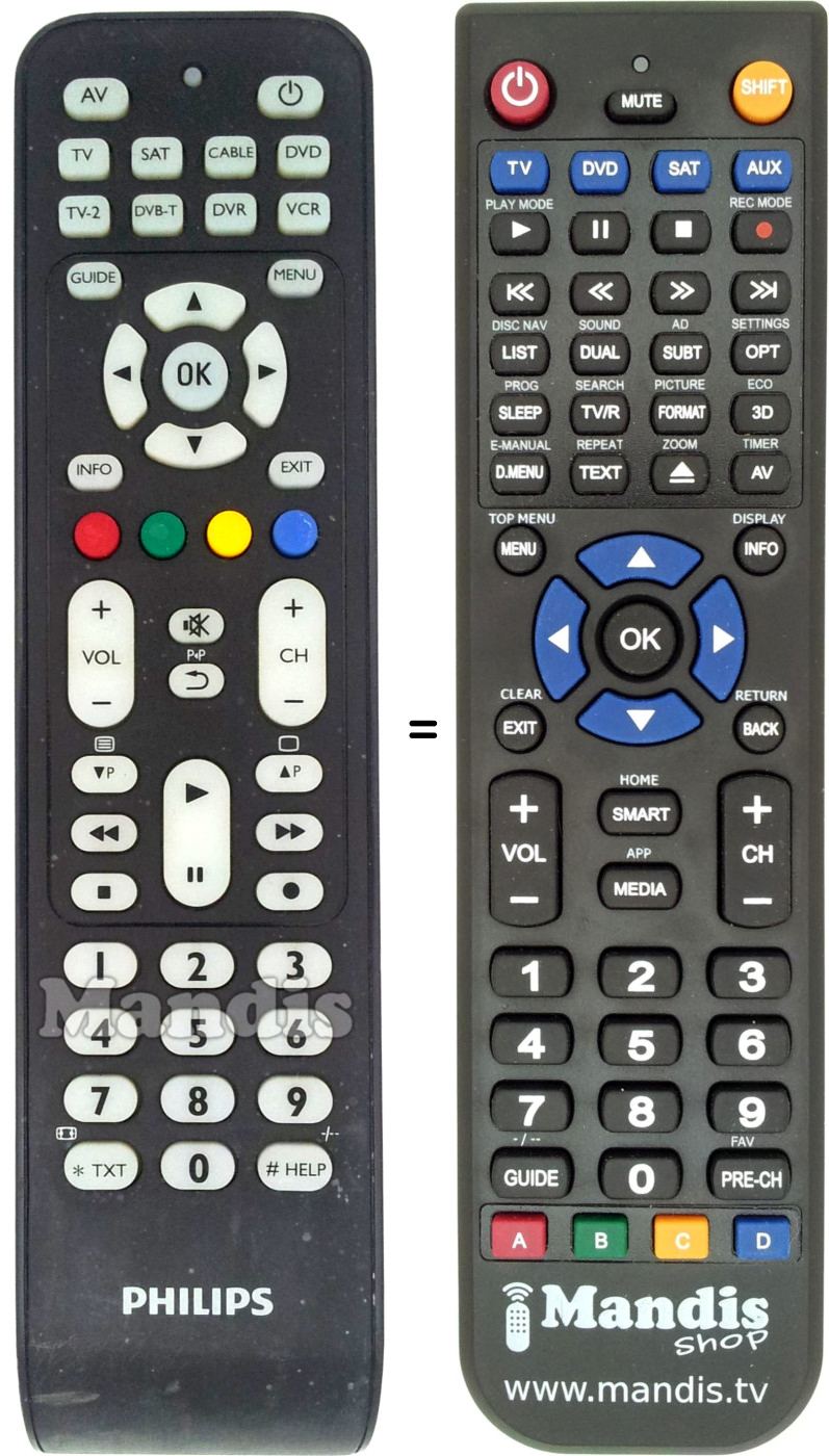 Télécommande équivalente 313923821791