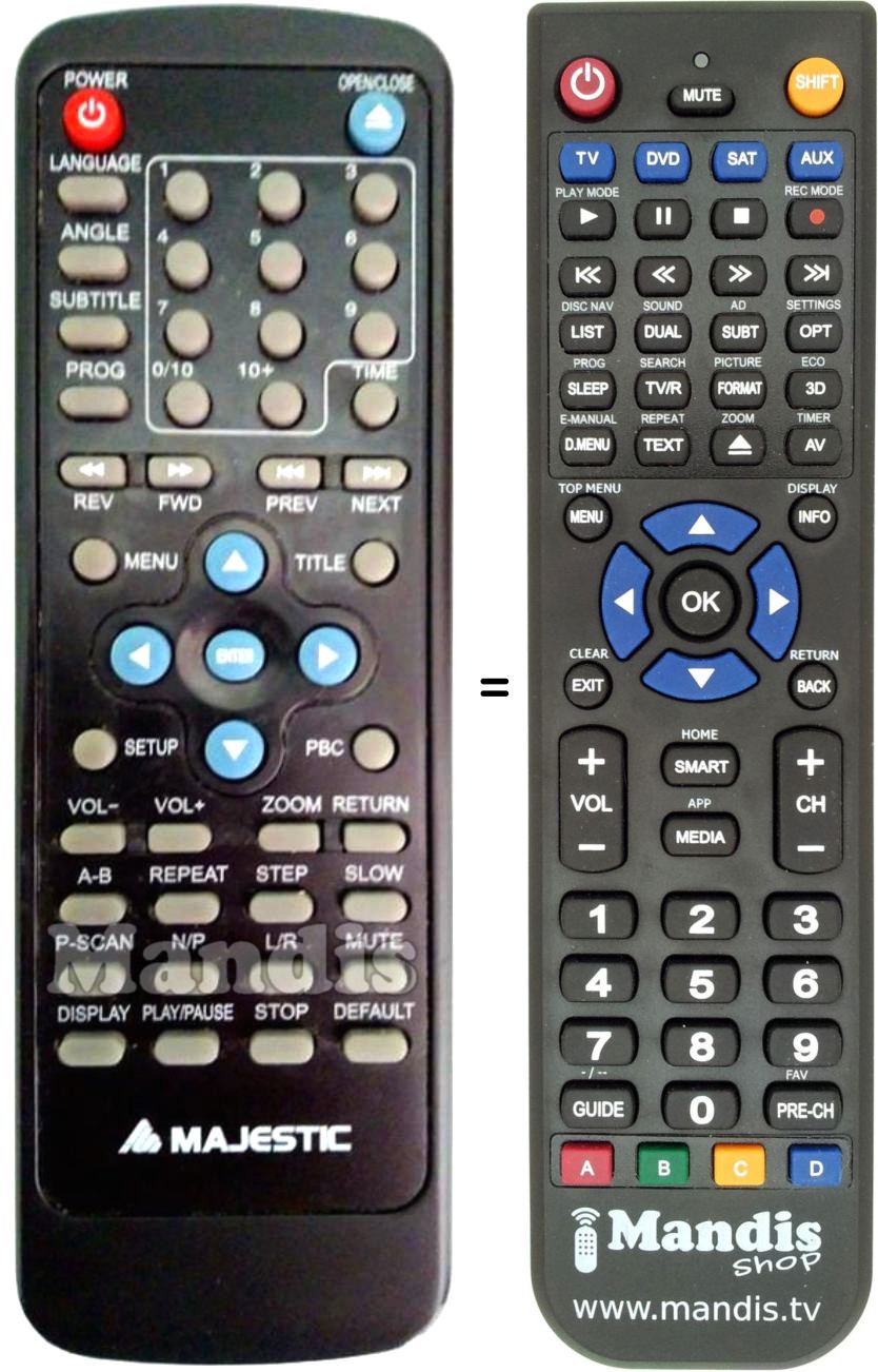 Replacement remote control AUDIOLA REMCON1111