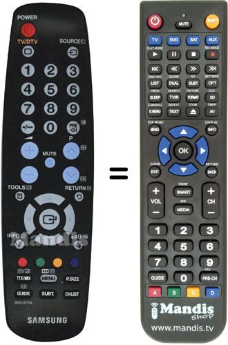 Replacement remote control Samsung BN5900705A