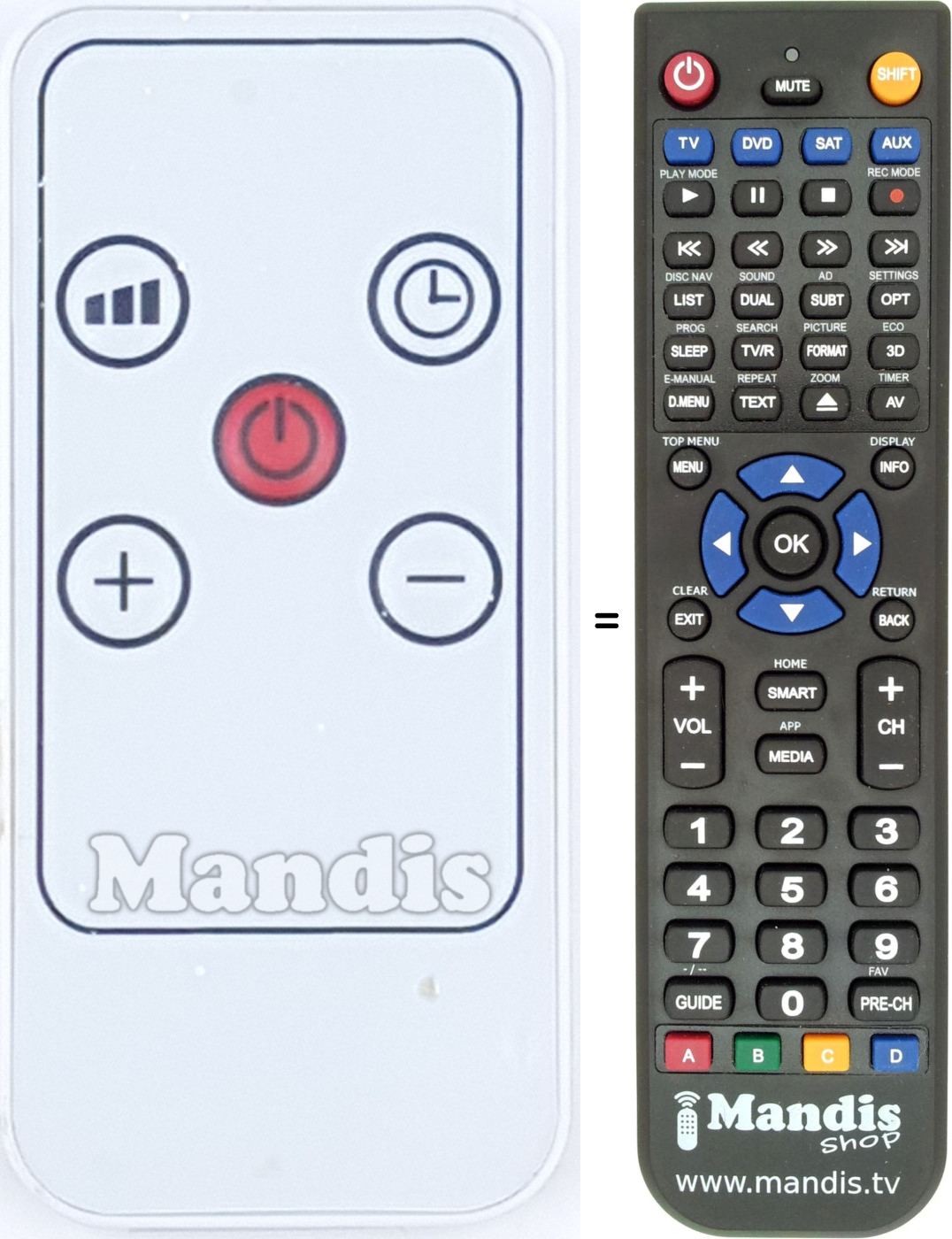 Replacement remote control KPT2000B