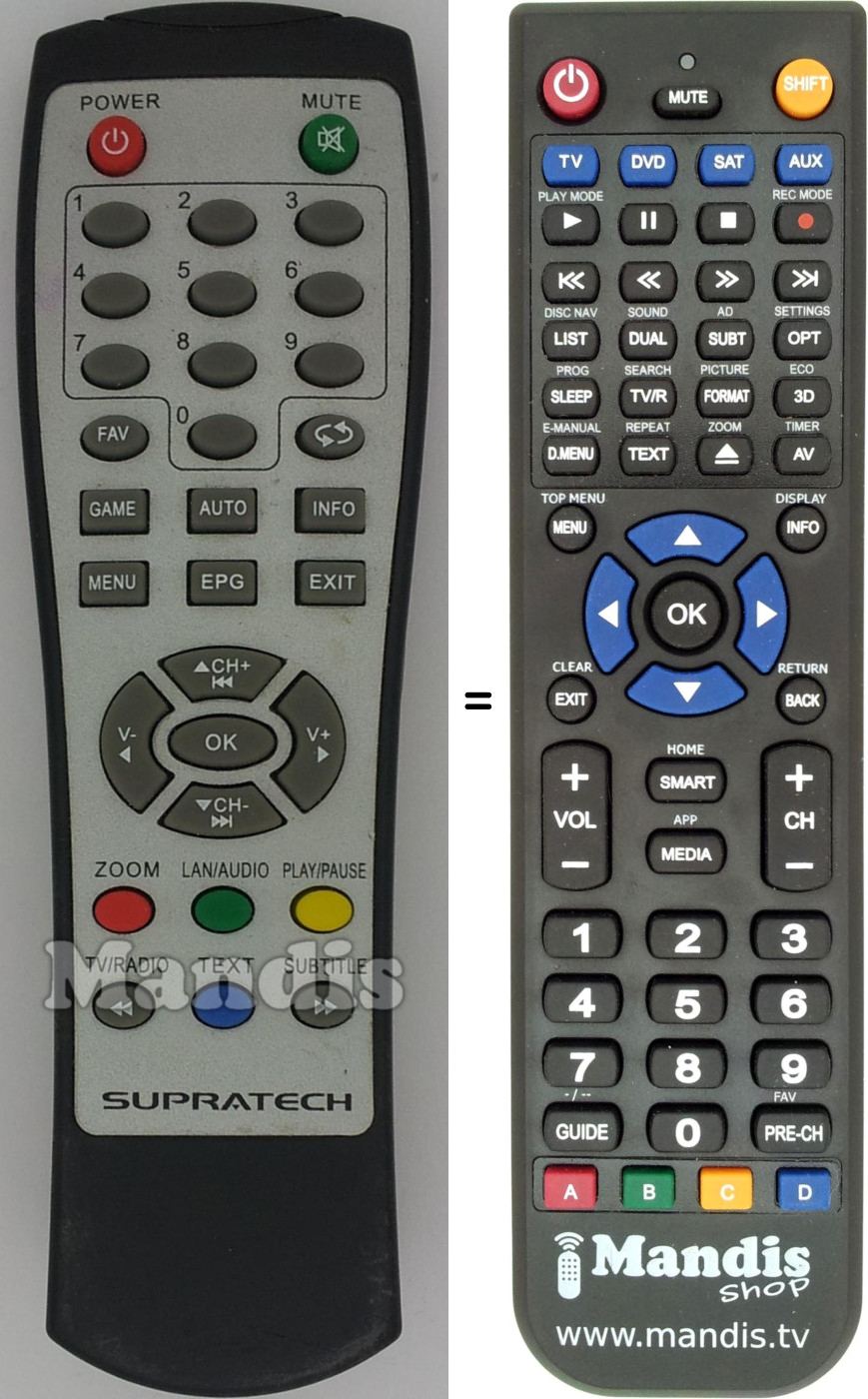 Replacement remote control Shinelco REMCON1489