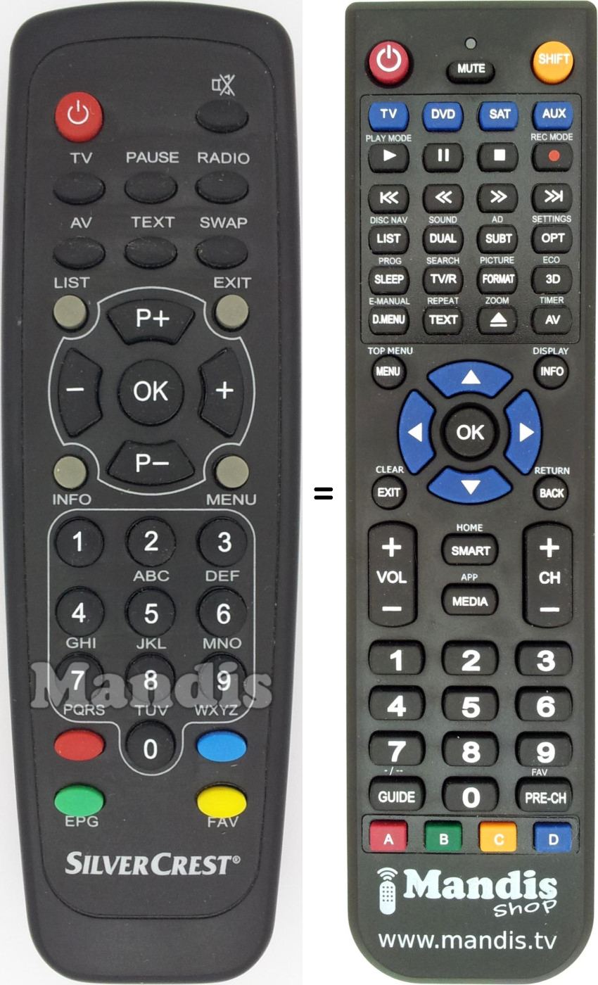 Replacement remote control SSR576A1