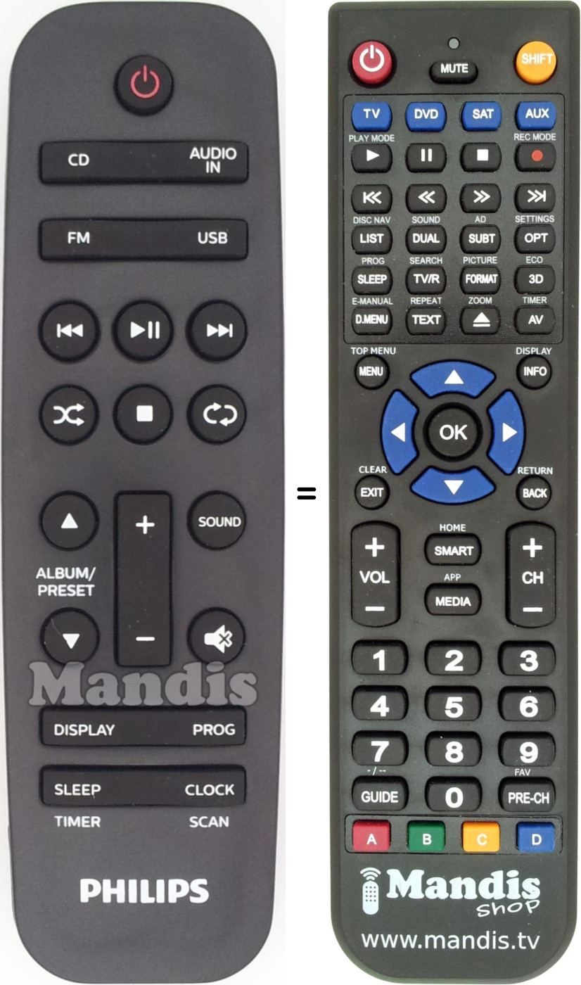 Replacement remote control 996580009857