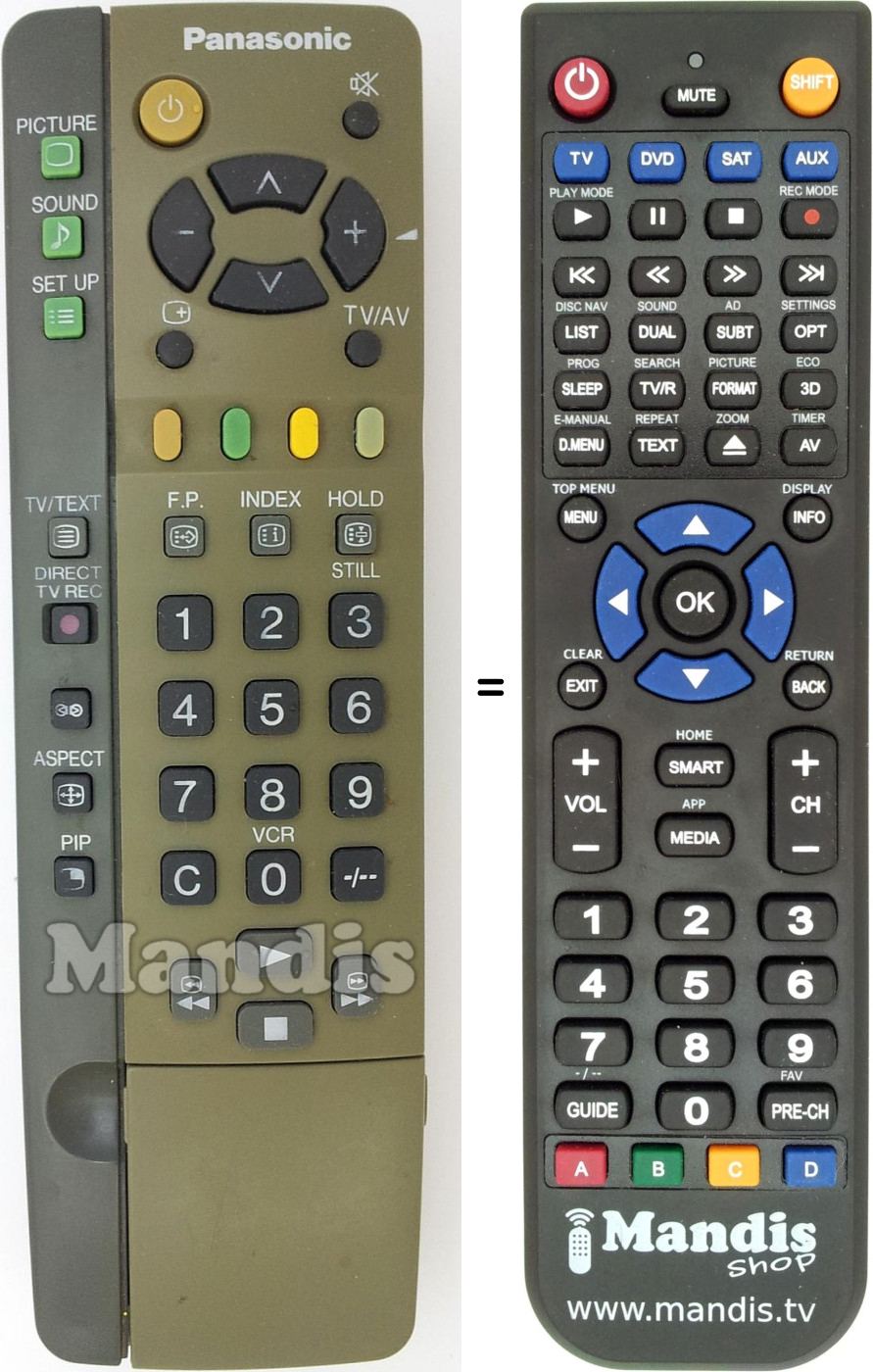 Replacement remote control National EUR511220