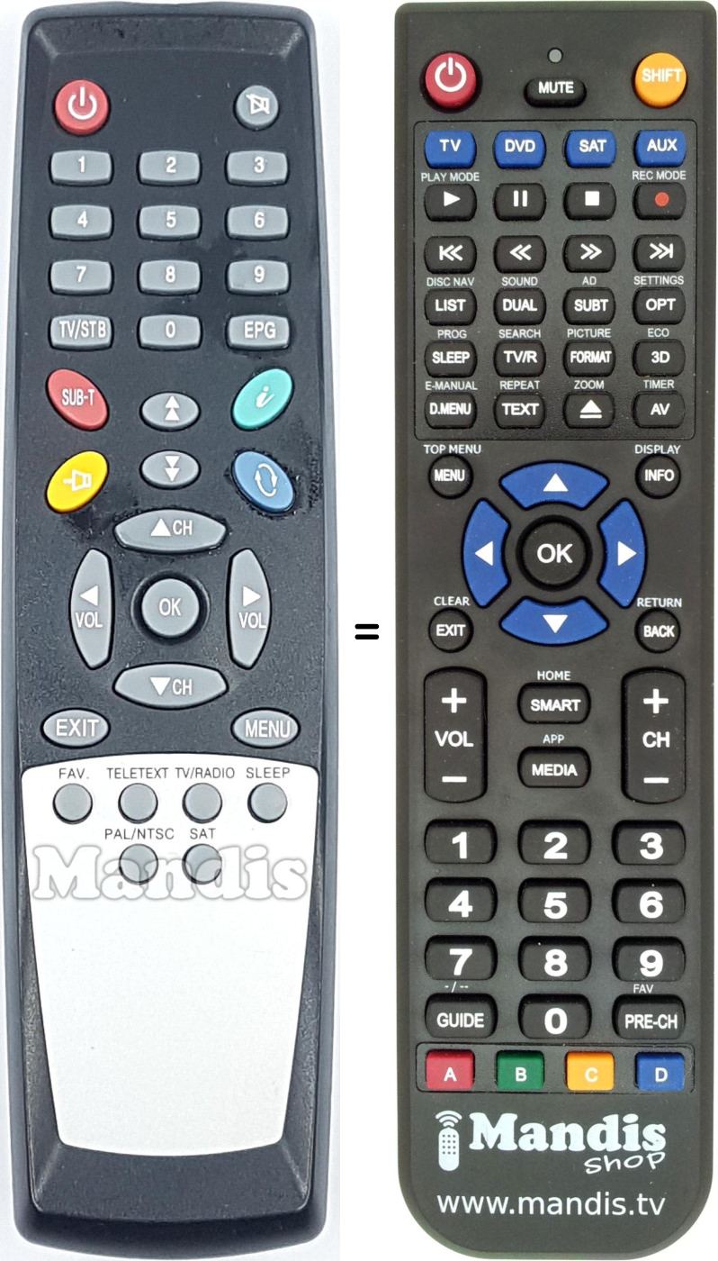 Replacement remote control REMCON2146
