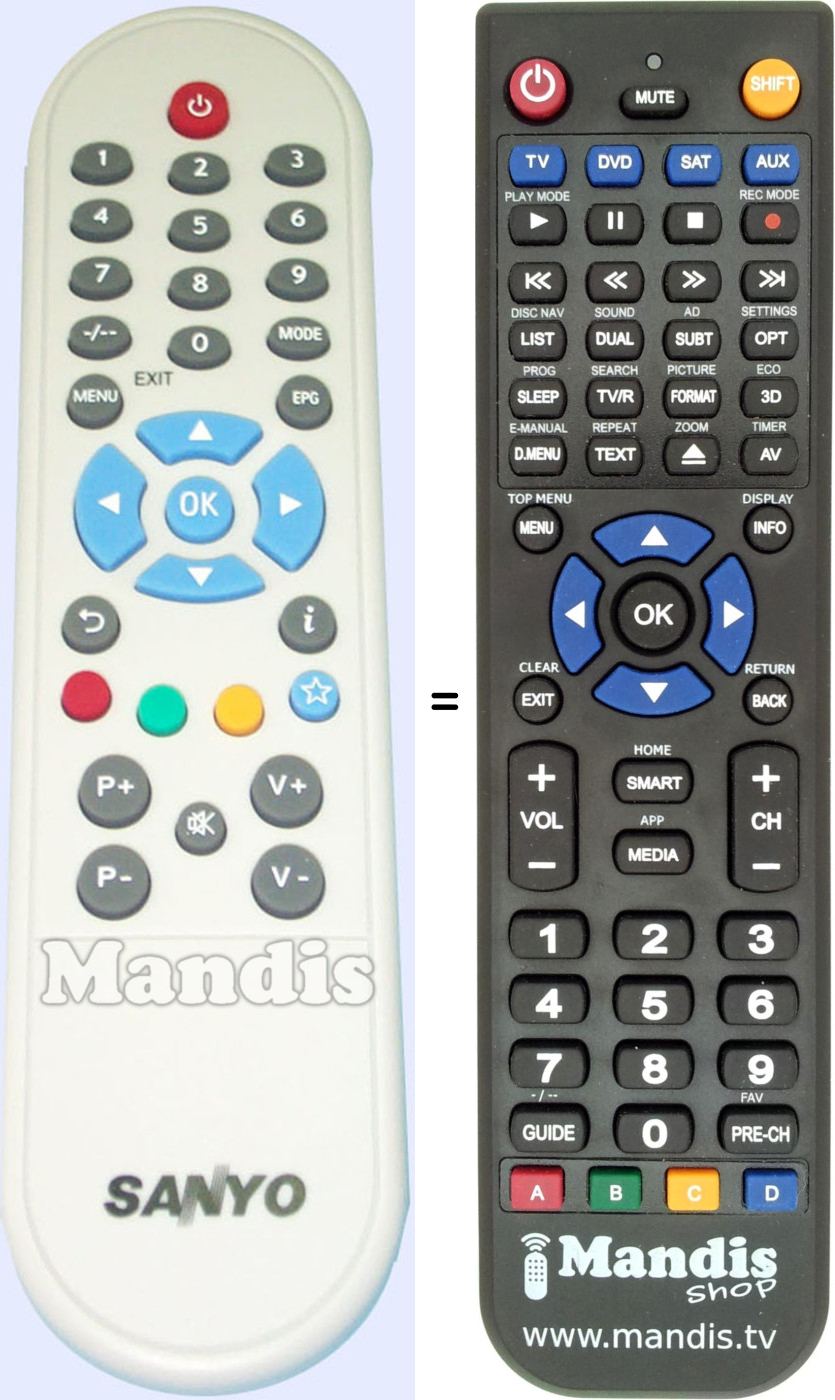 Télécommande équivalente RC1523101-S0