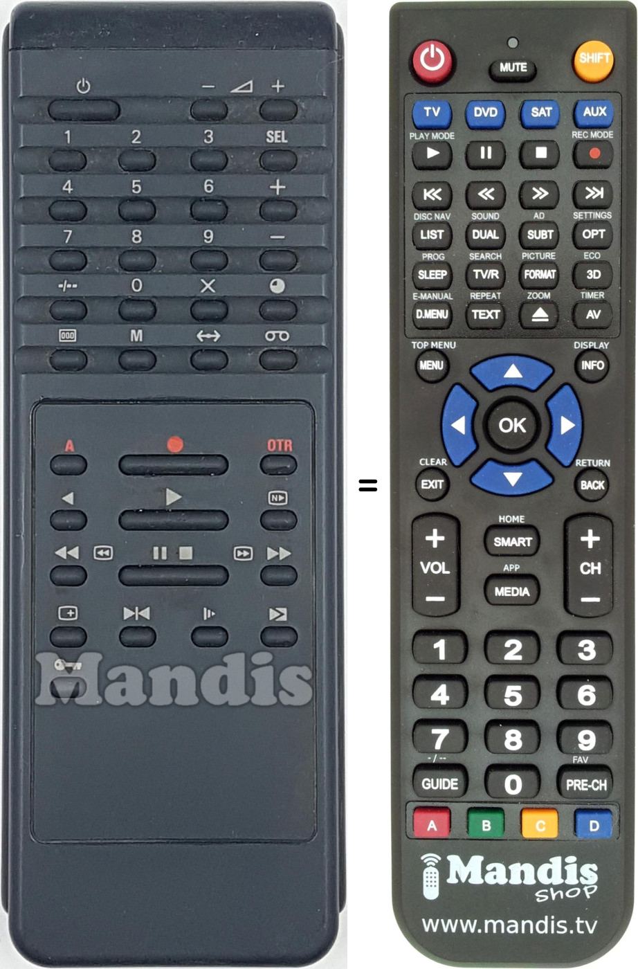 Replacement remote control 862266102701