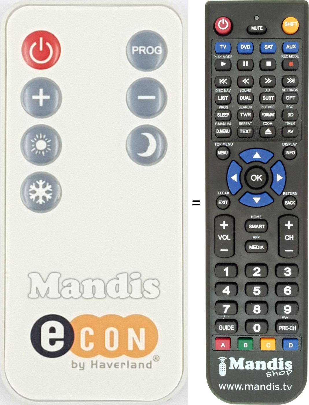 Replacement remote control REMCON1988