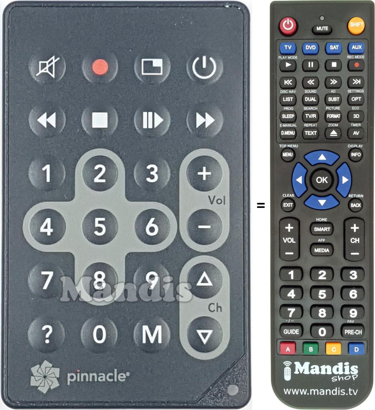Replacement remote control REMCON2001