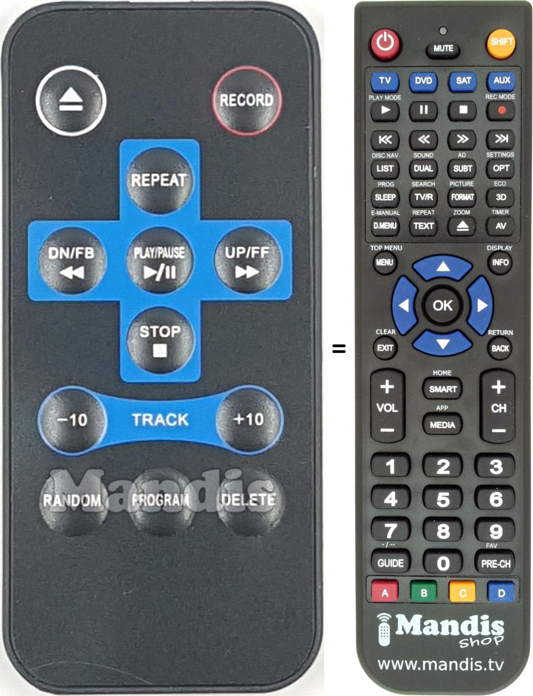 Replacement remote control REMCON2100