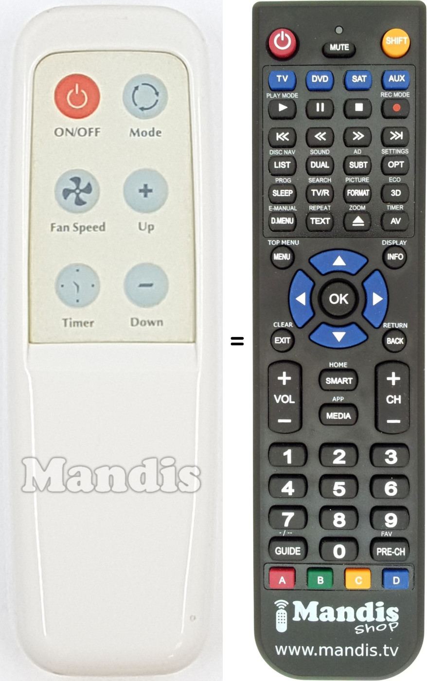 Replacement remote control REMCON2119