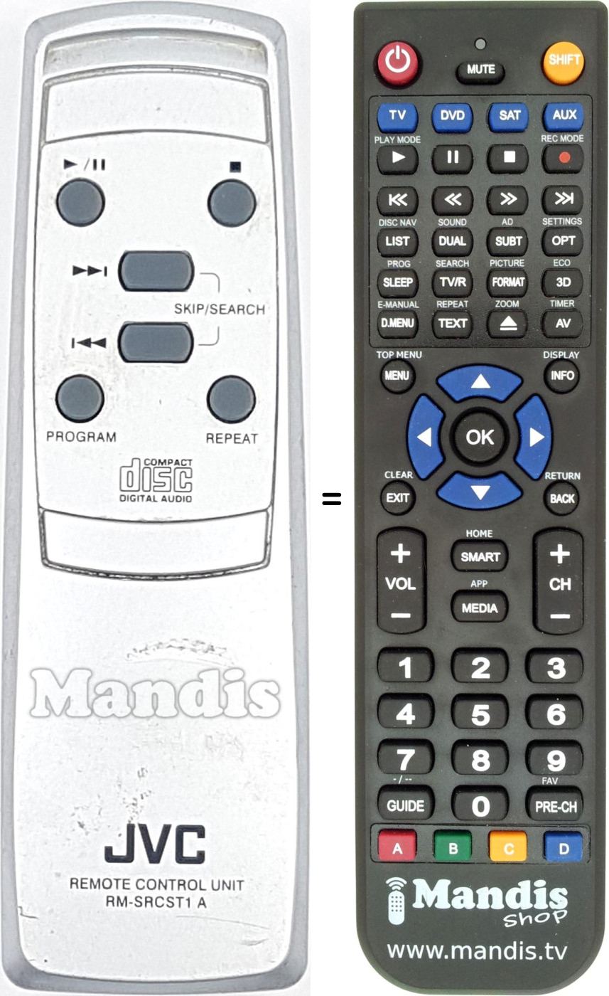 Replacement remote control RM-SRCST1A