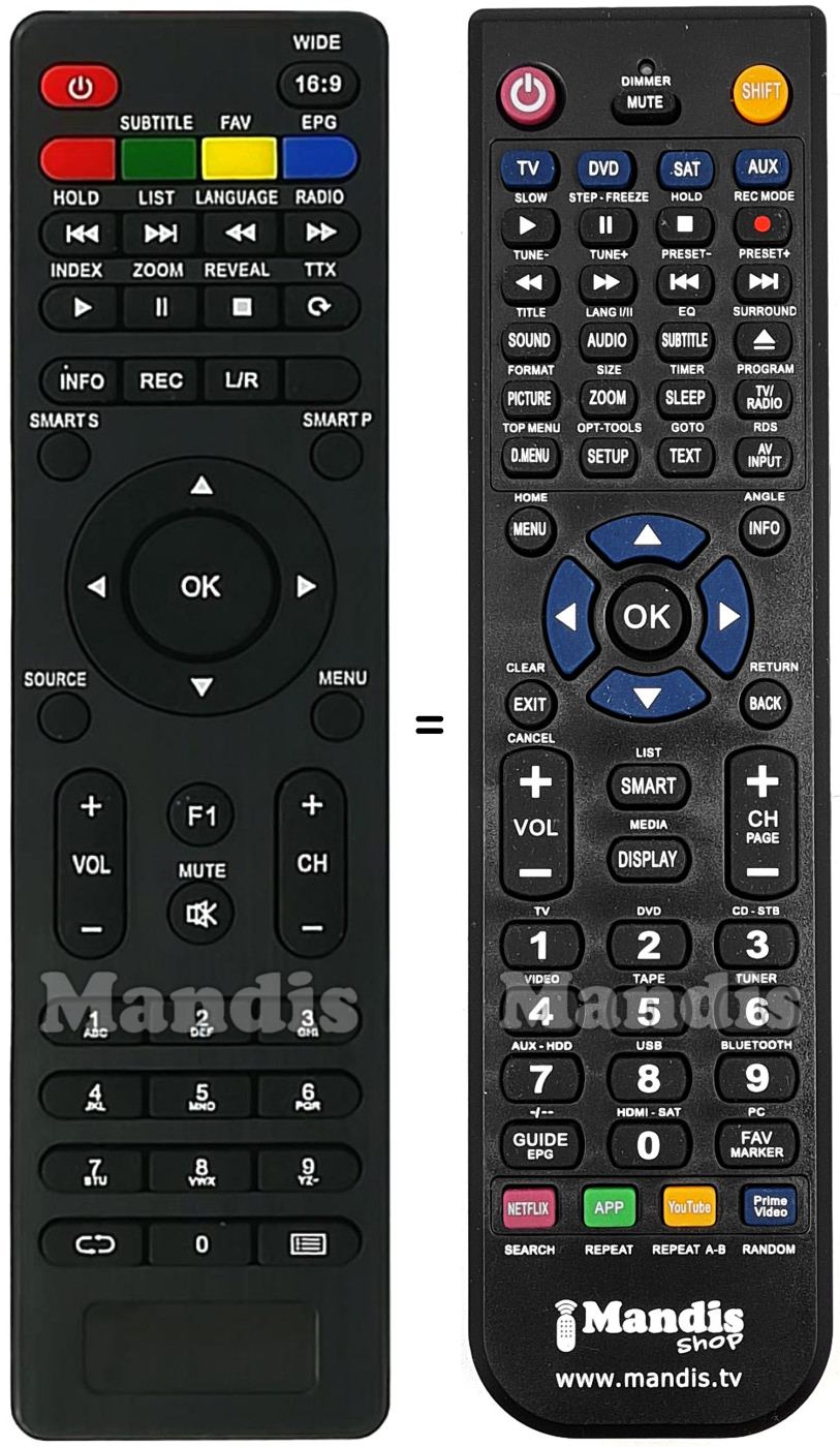Replacement remote control Stream System BM32C1