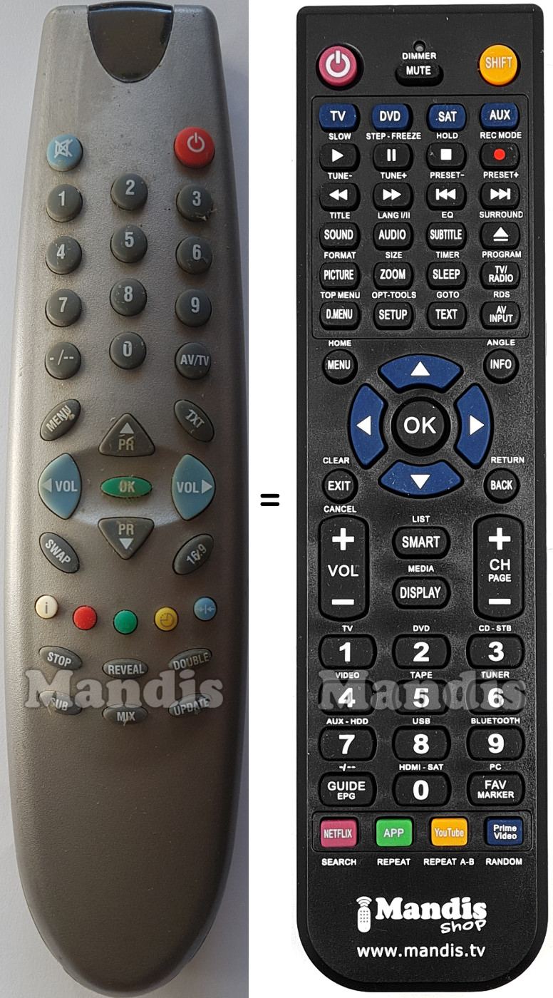 Replacement remote control Bluesky BK 55 S