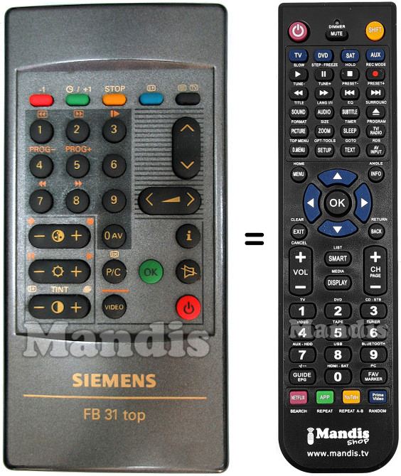 Replacement remote control Siemens FB 31 TOP