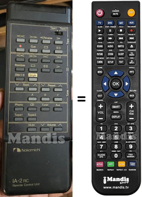Replacement remote control Amplifier2