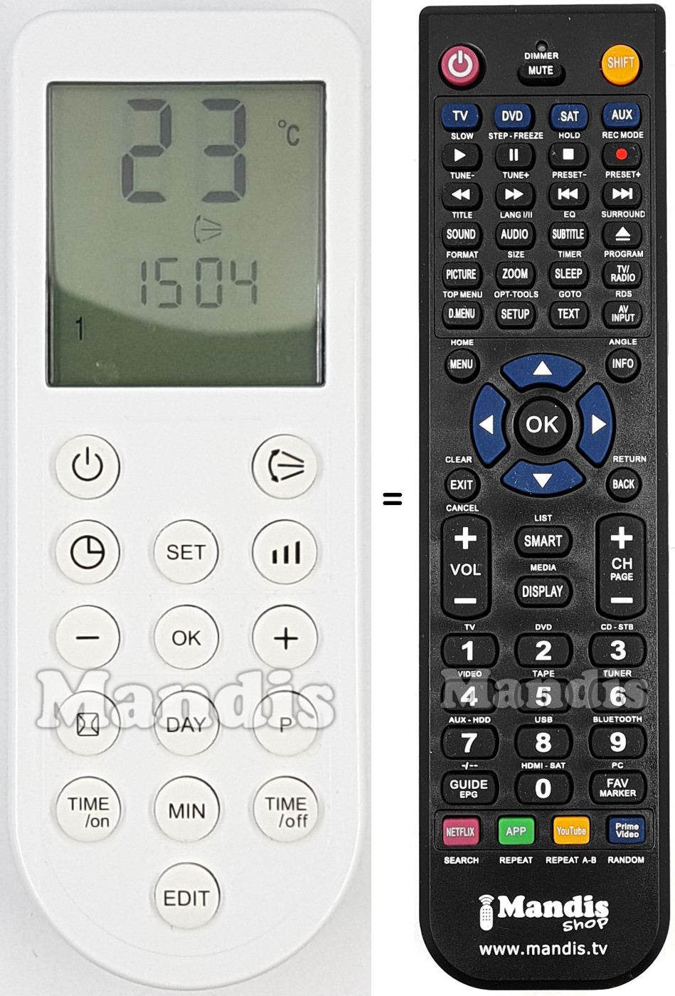 Replacement remote control KPT-2000B 5209L