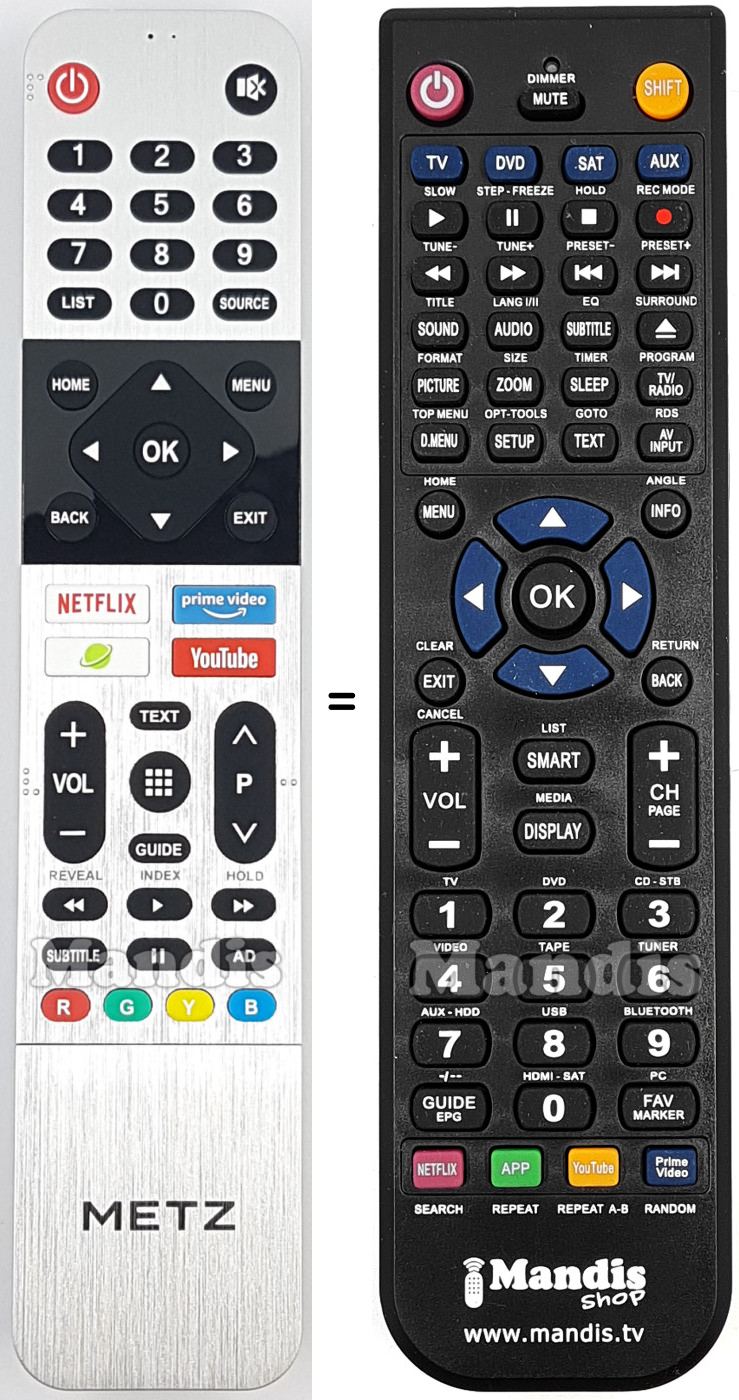 Replacement remote control Skyworth N030107000670001