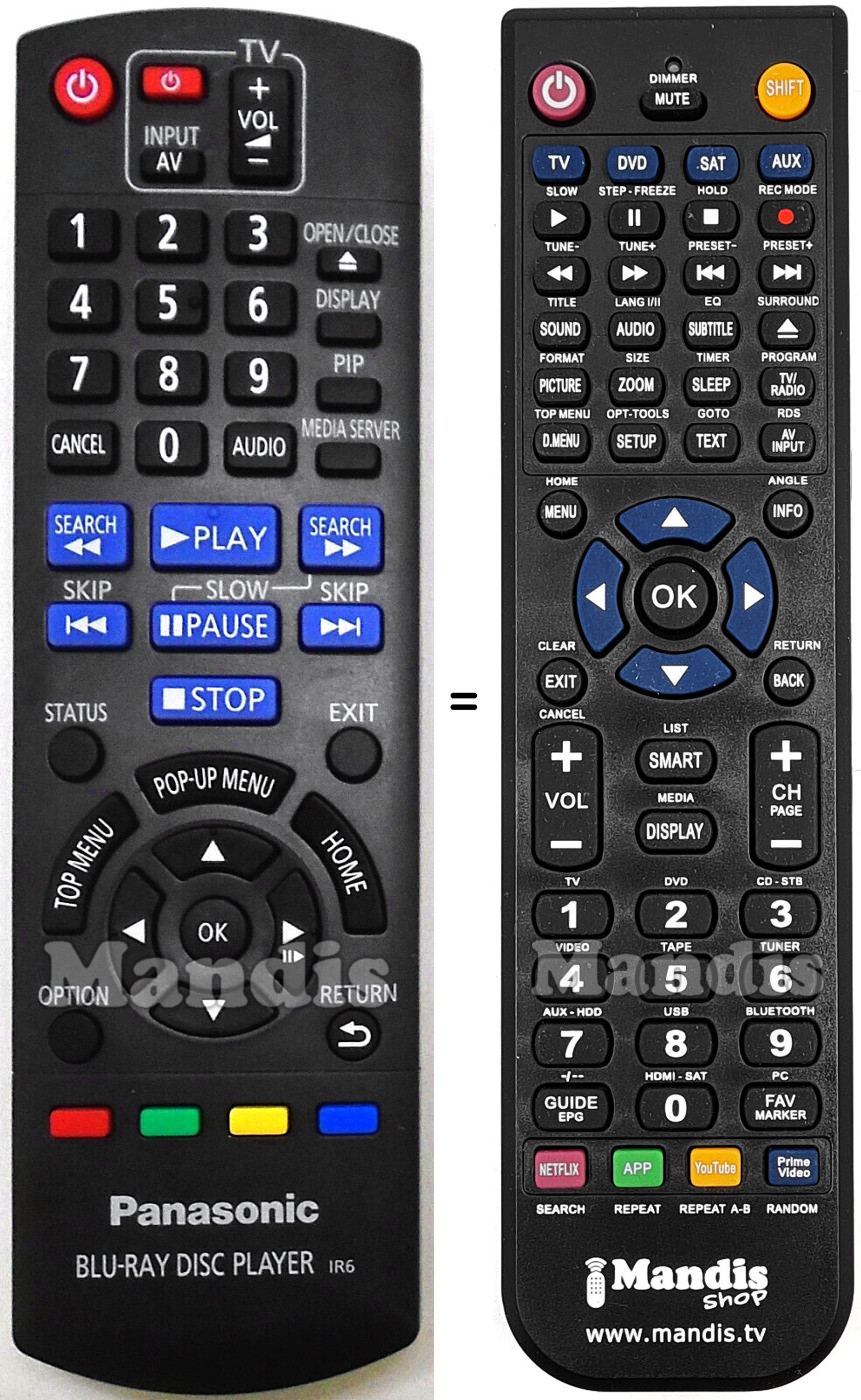Replacement remote control N2QAYB000577