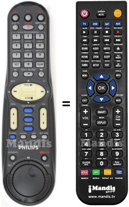 Replacement remote control VR1100