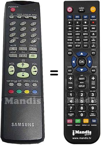 Replacement remote control Samsung AA5910103F