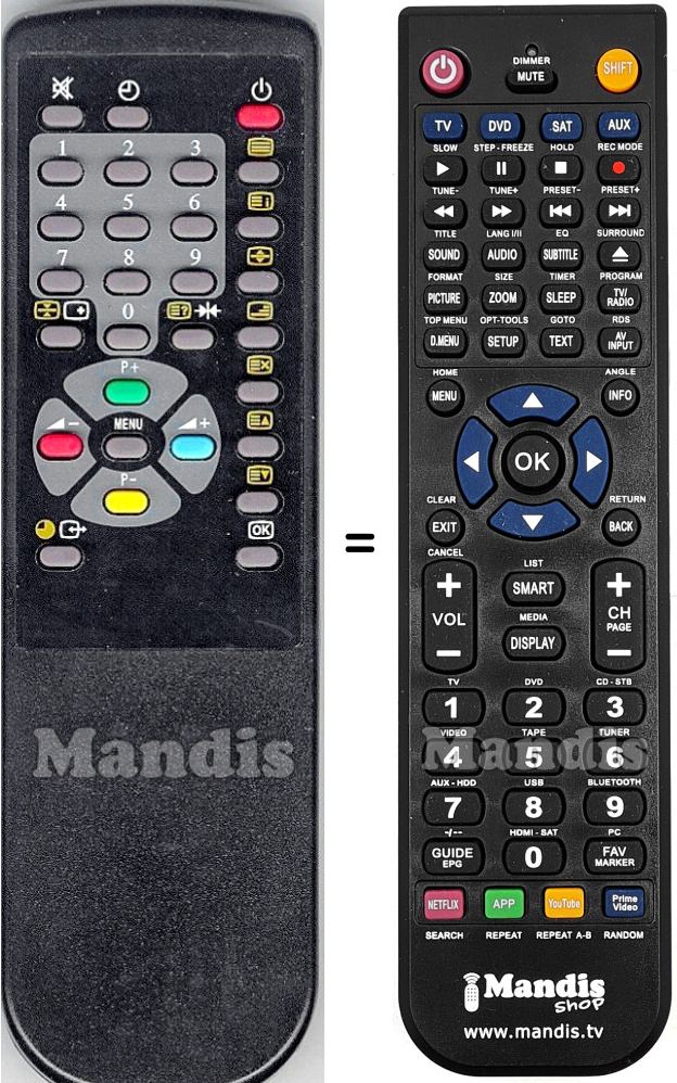 Replacement remote control Hypson D14RKD5