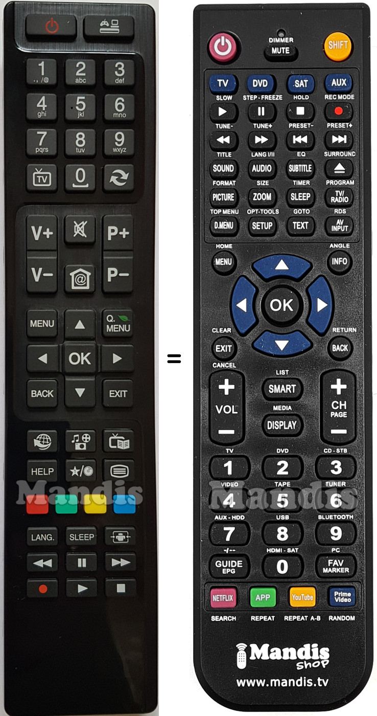 Replacement remote control RC4813