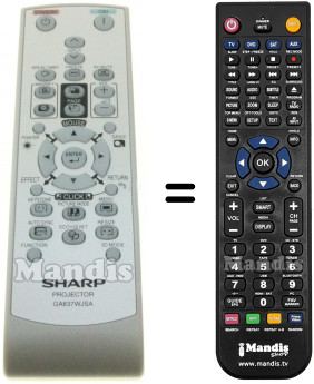 Replacement remote control Sharp XR-55X
