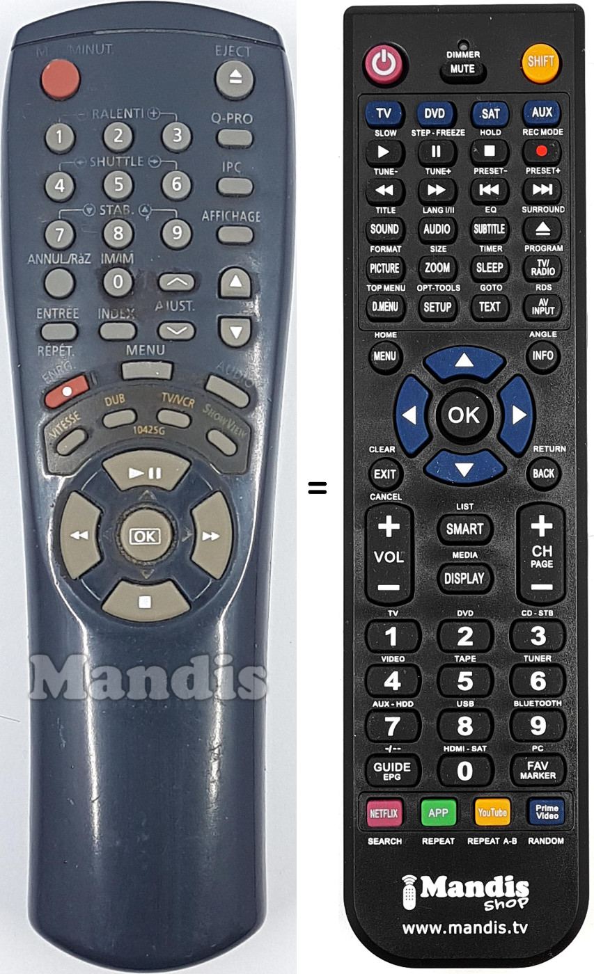 Mando a distancia equivalente 10425G