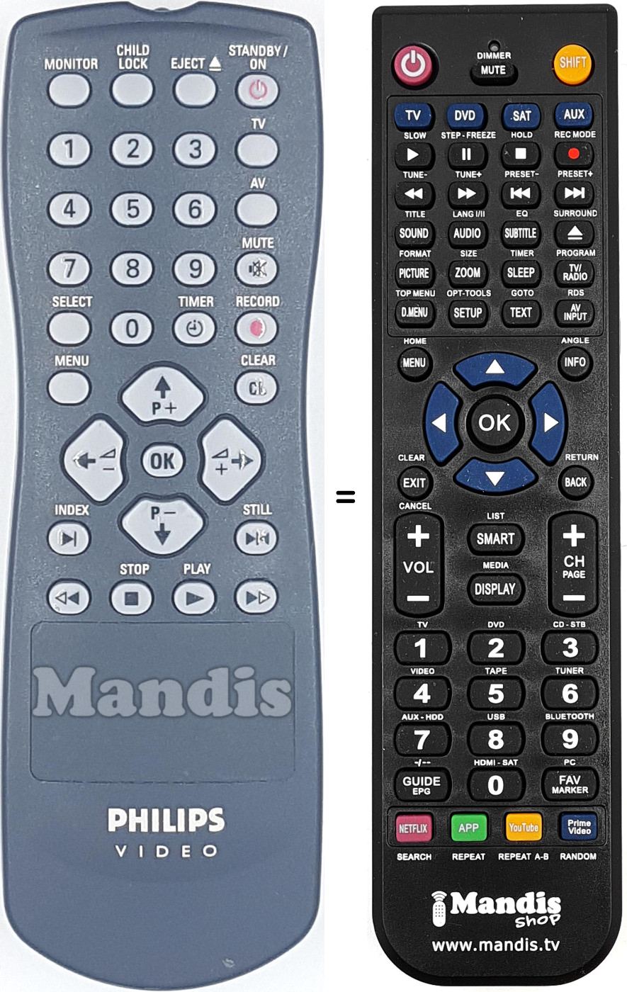 Mando a distancia equivalente 862266111101