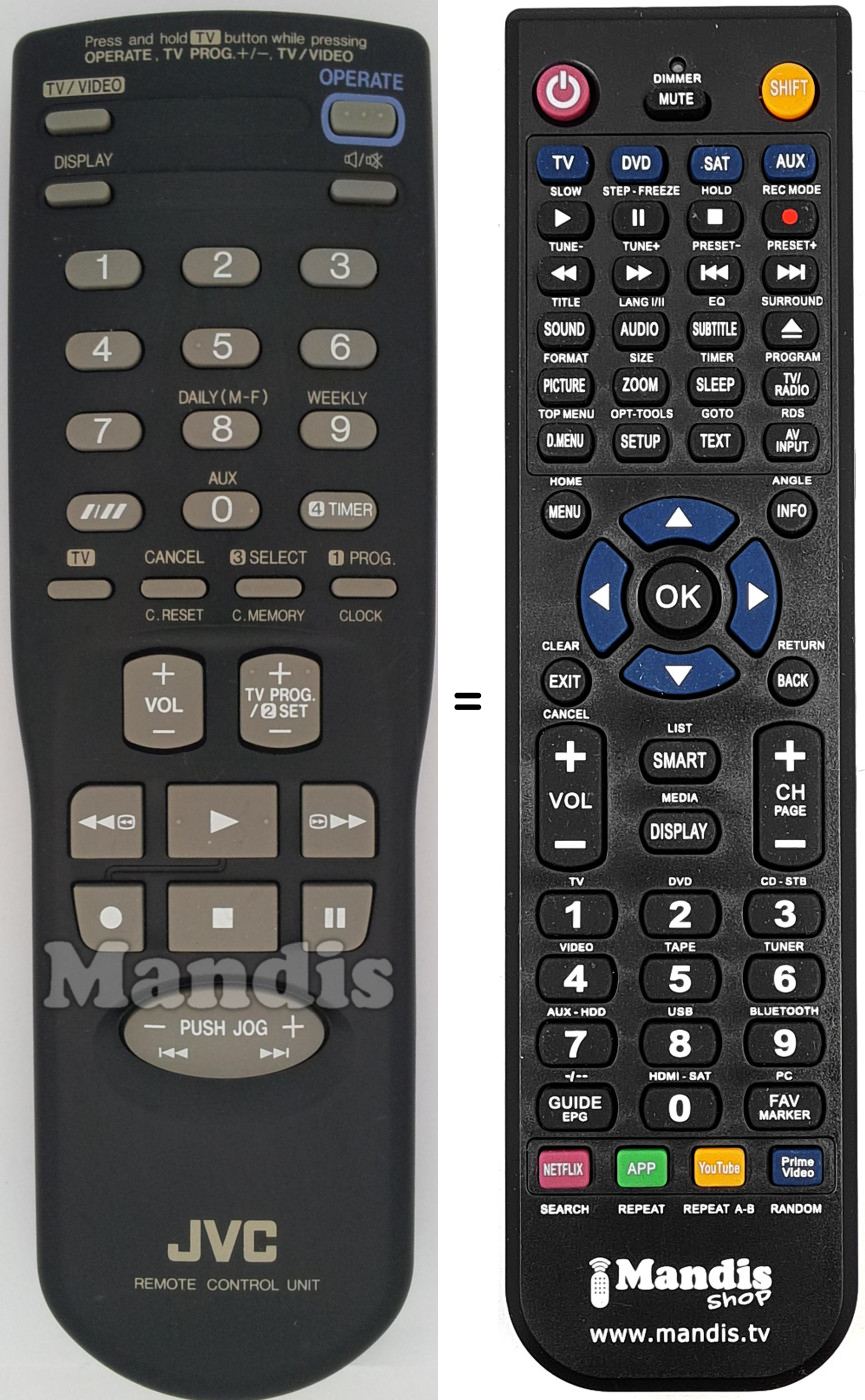 Télécommande équivalente REMCON1448