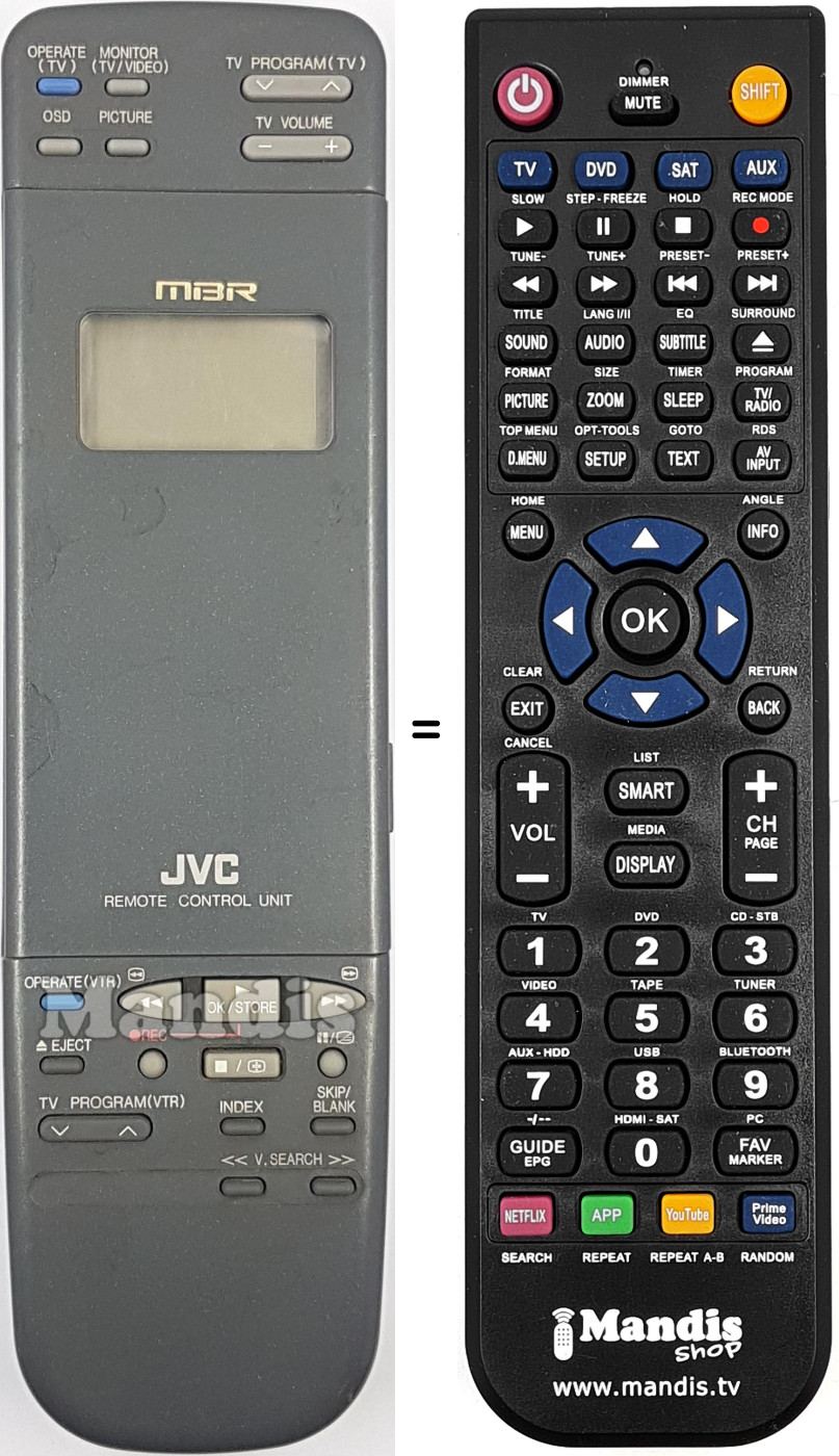 Télécommande équivalente R6AAUM-3