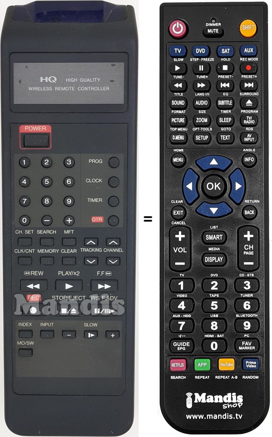Mando a distancia equivalente REMCON1586